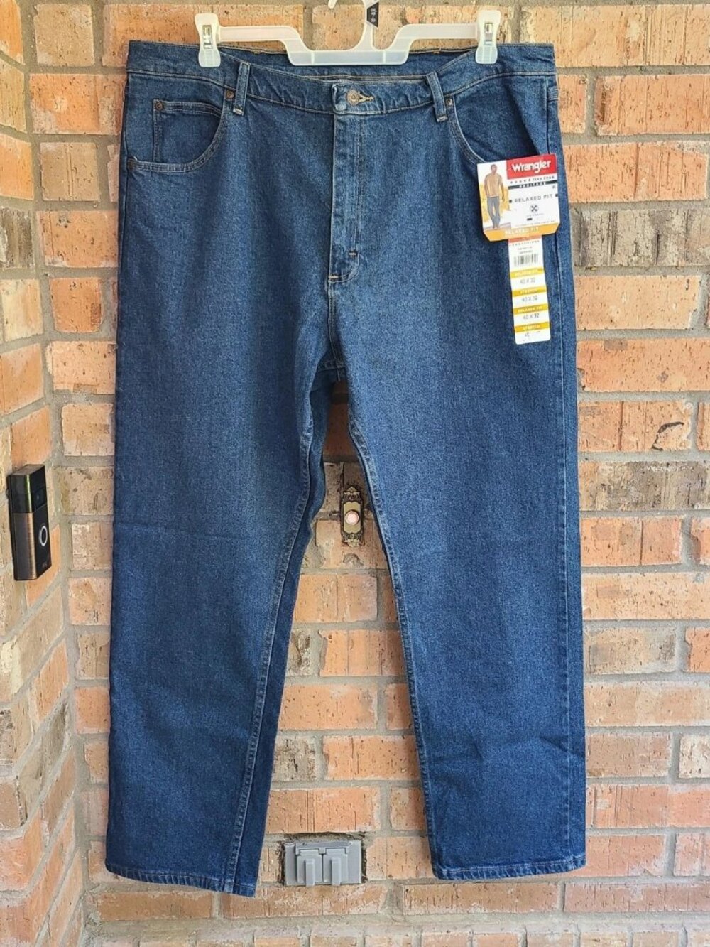 NWT Wrangler Men's Five Star Premium Relaxed Fit Straight Jeans Size 40 x 32